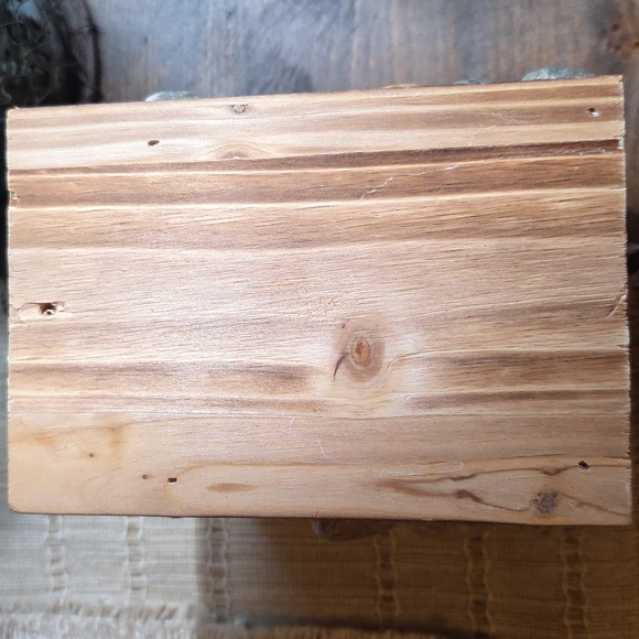 Rustic Stone and Wood Handmade Birdhouse - Picture 4 of 8